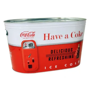 COCA COLA Coke Large Oval Party Tub (Red-White)